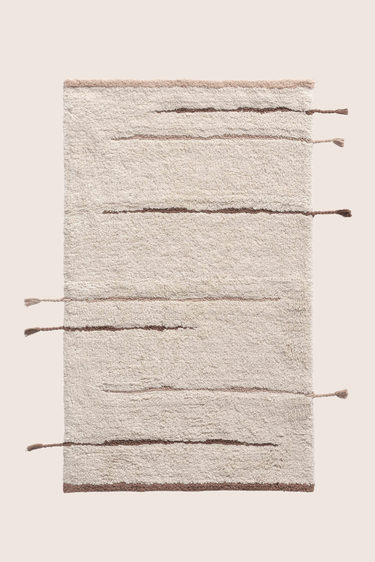 İRYA-Earth Tekli Banyo Paspası %100 Pamuk 60X100 Cm Kahverengi-Paspas-4-fleurdirect.live