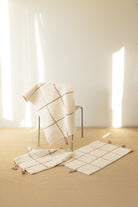 İRYA-Elani 2’Li Takım Banyo Paspası %100 Pamuk 40X60+60X90 Cm Bej-Paspas-5-fleurdirect.live