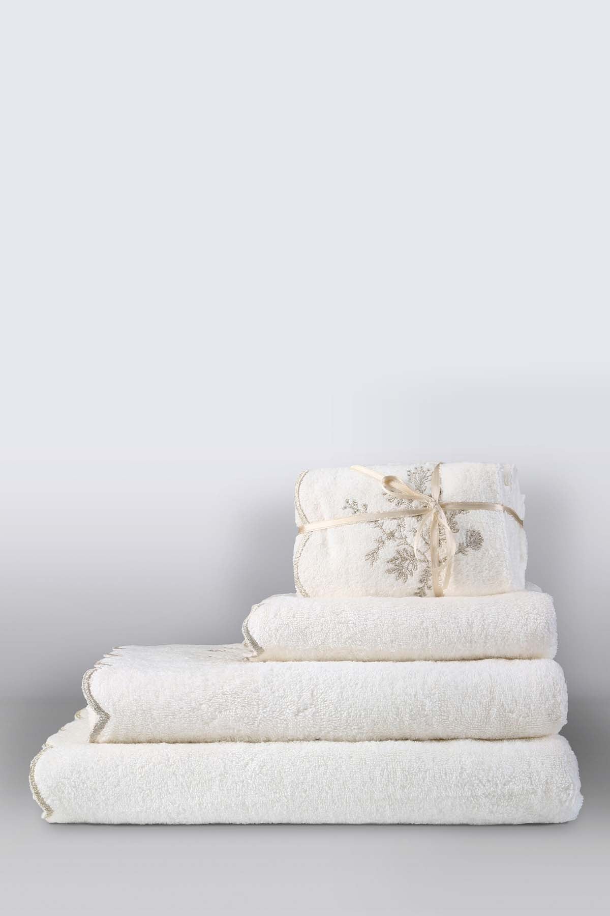 Irya-Fenix Banyo Havlusu 90x150 Cm Ekru-Havlu-3-fleurdirect.live
