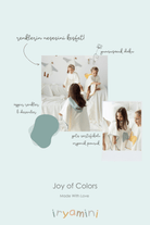 İRYA-Joy Of Colors Organik Pamuk Müslin Detaylı Çocuk Panço Mint-Panço-7-fleurdirect.live