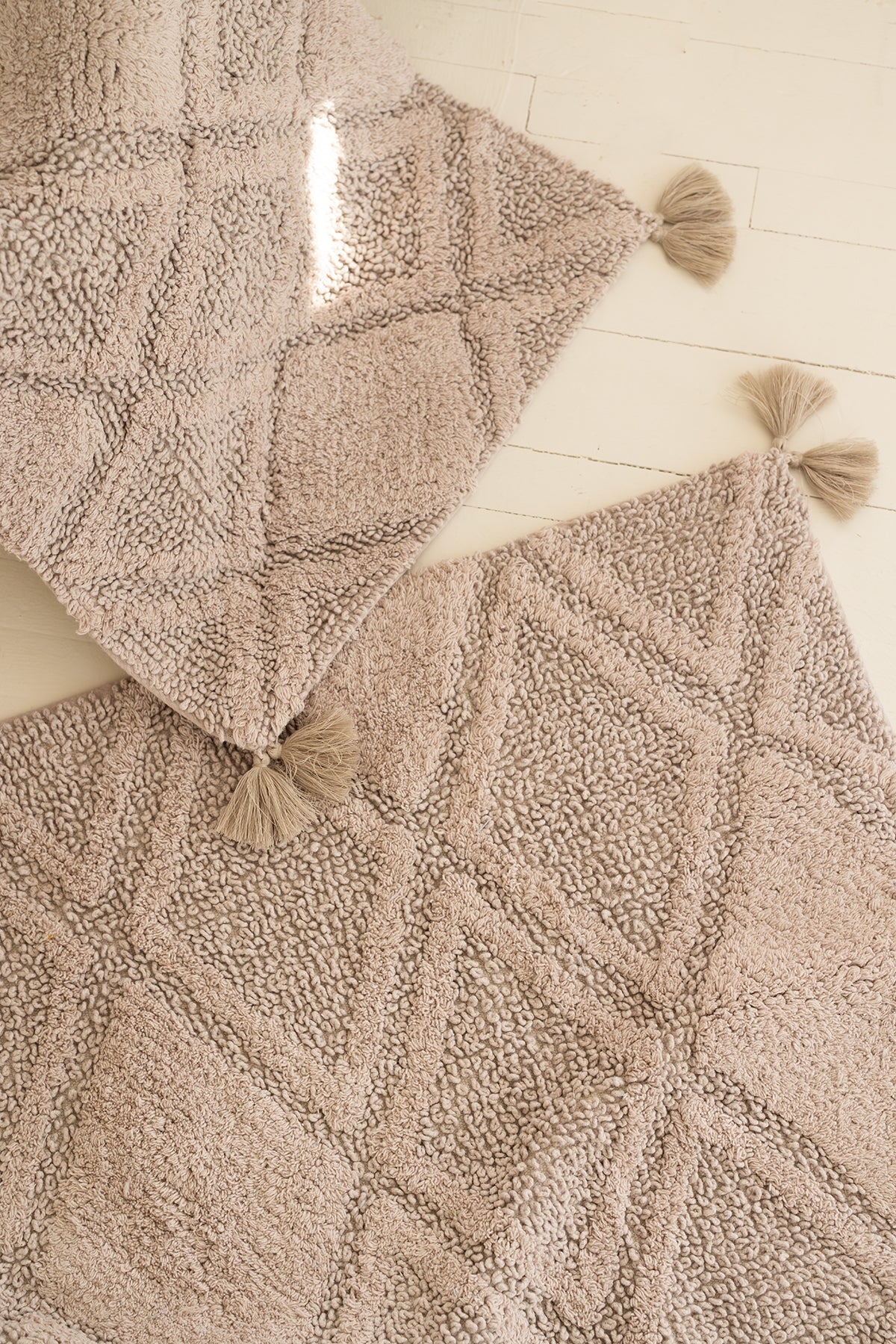 İRYA-Maxi 2’Li Takım Banyo Paspası %100 Pamuk 40X60 + 60X90 Gri-Banyo Paspası-2-fleurdirect.live
