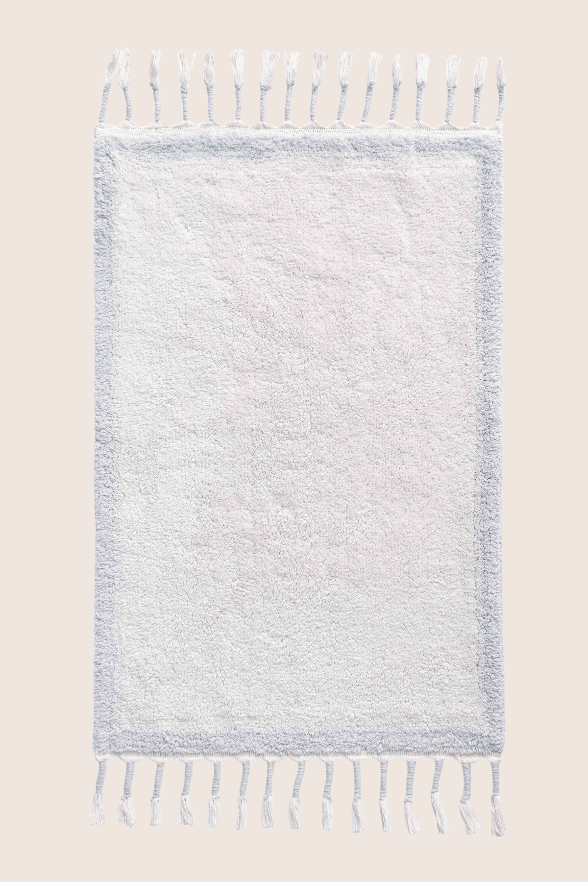 İRYA-Root Tekli Banyo Paspası %100 Pamuk 60X100 Cm Buz Mavi-Paspas-2-fleurdirect.live