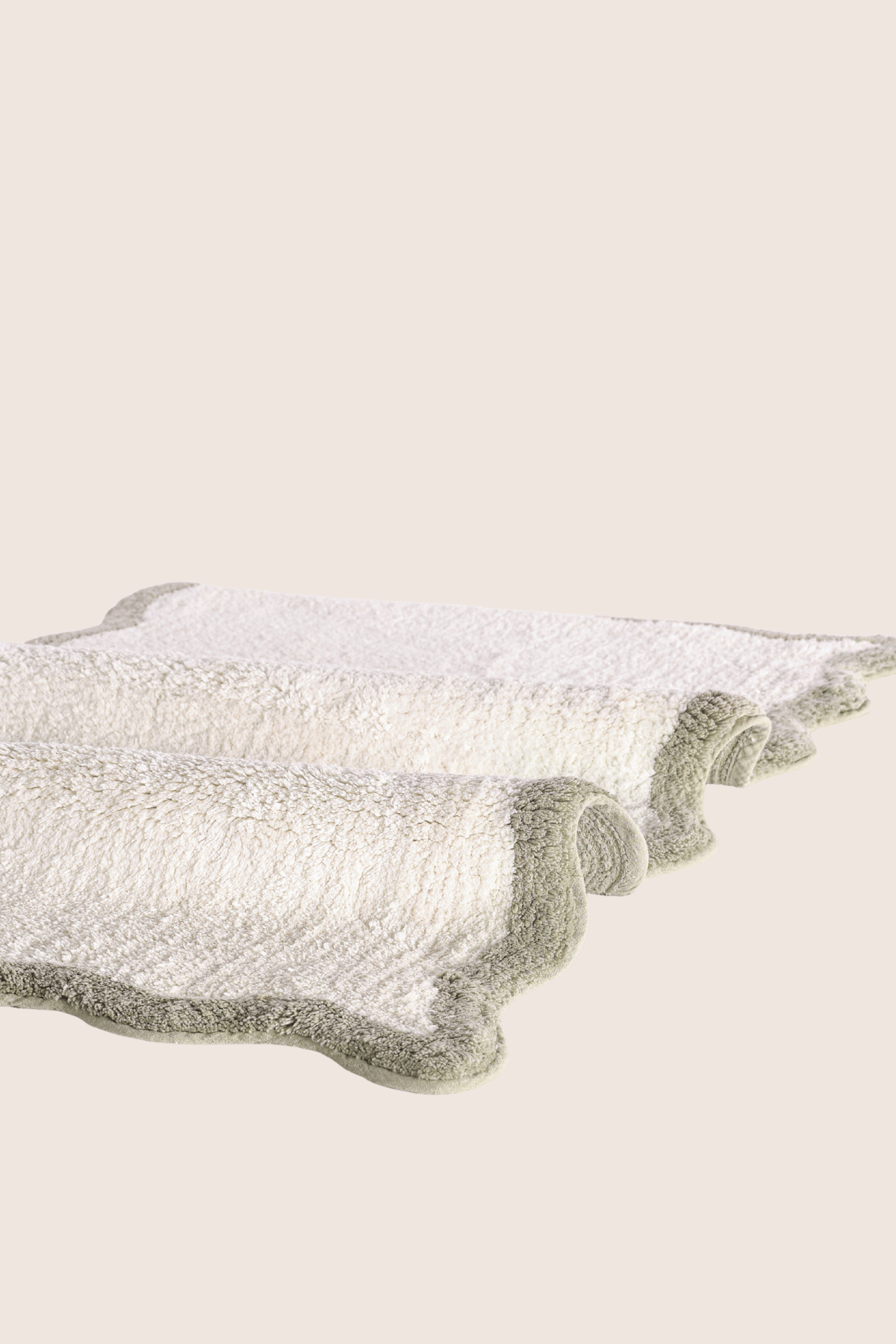 İRYA-Scallop Tekli Banyo Paspası Bambu 60X100 Yeşil-Paspas-5-fleurdirect.live