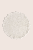 İRYA-Scallop Yuvarlak Banyo Paspası Bambu 90X90 Ekru-Paspas-4-fleurdirect.live