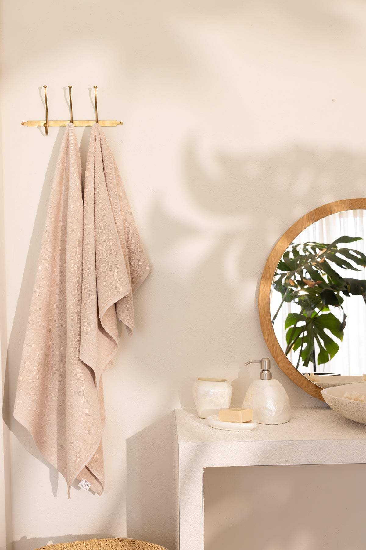 İRYA-Sedef 5 Parça Banyo Seti Ekru-Banyo Düzenleyicileri-3-fleurdirect.live