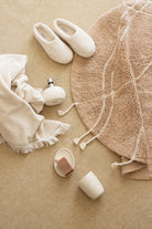 İRYA-Travertine Yuvarlak Banyo Paspası %100 Pamuk 100X100 Kahverengi-Paspas-2-fleurdirect.live