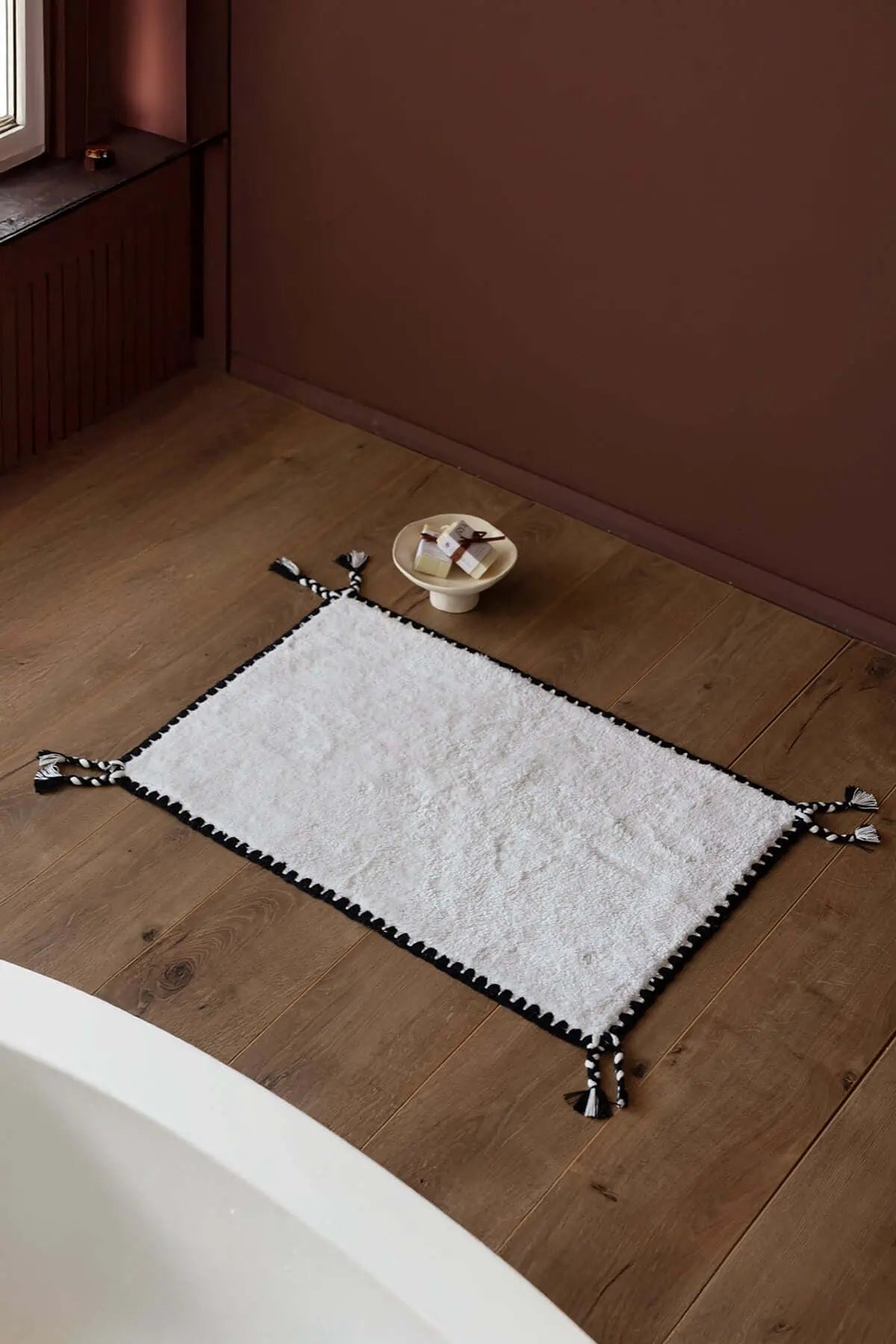 İRYA-Vina Tekli Banyo Paspası Bambu 50X80 Cm Ekru-Paspas-1-fleurdirect.live