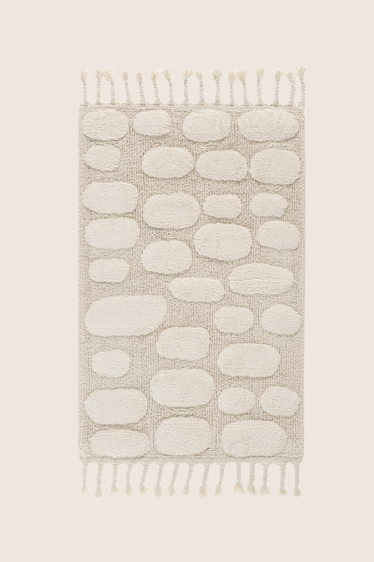 İRYA-Wall Tekli Banyo Paspası %100 Pamuk 60X100 Cm Ekru-Paspas-6-fleurdirect.live