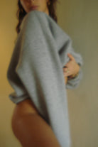 Iamlovein-Gray Marl Sweatshirt-Sweatshirts & Hoodies-3-fleurdirect.live
