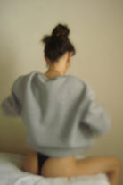 Iamlovein-Gray Marl Sweatshirt-Sweatshirts & Hoodies-6-fleurdirect.live