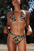 Iamlovein-SORUNLU - Hawaii Black Cheeky Bikini Bottom-Bikini & Mayo-1-fleurdirect.live