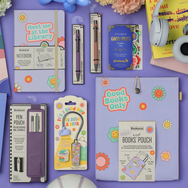 If-Bookaroo Books & Stuff Pouch Kitap&Defter Kılıfı It's A Good Day-Çizgili-3-fleurdirect.live