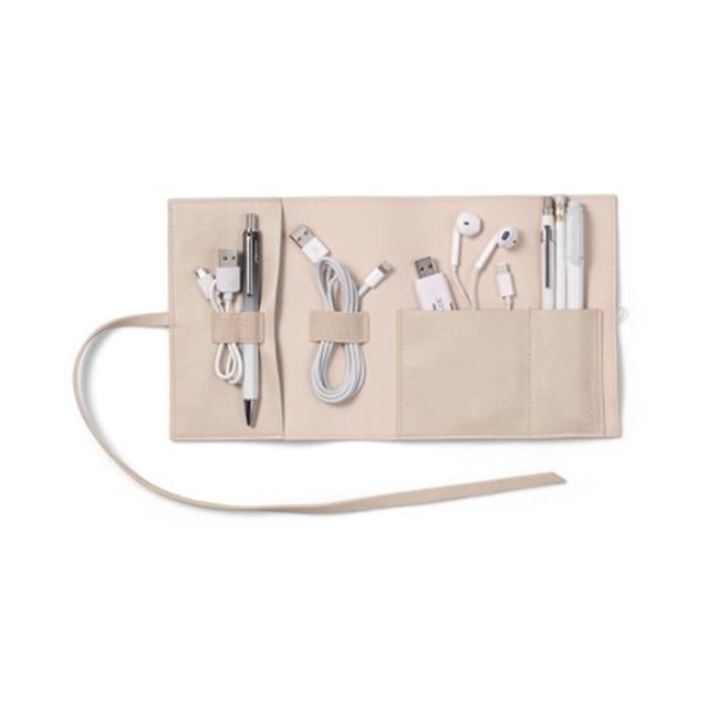 If-Bookaroo Travel Tech Tidy Kablo Düzenleyici Cream-Kablo Düzenleyici-2-fleurdirect.live