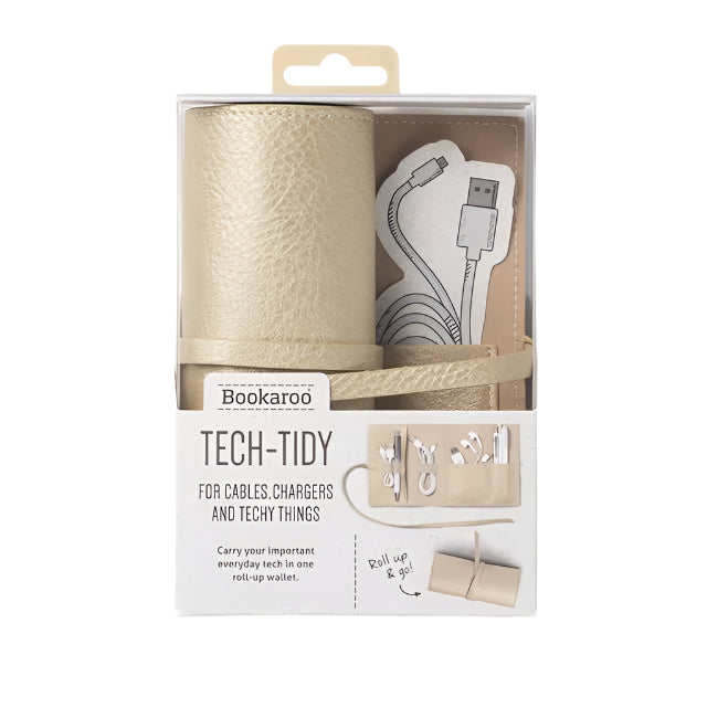If-Bookaroo Travel Tech Tidy Kablo Düzenleyici Gold-Kablo Düzenleyici-1-fleurdirect.live