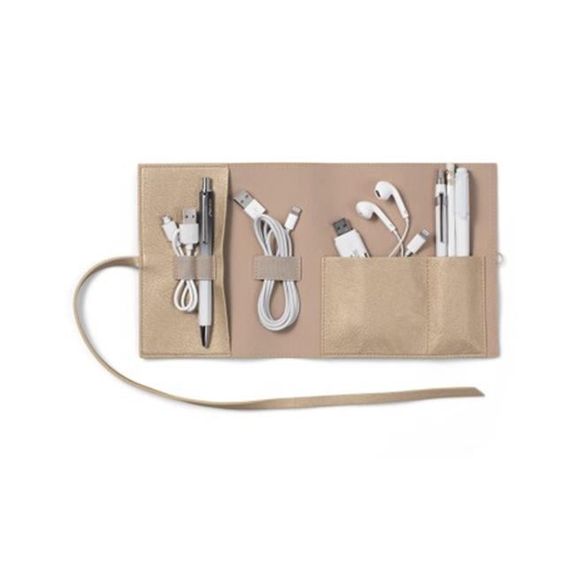 If-Bookaroo Travel Tech Tidy Kablo Düzenleyici Gold-Kablo Düzenleyici-3-fleurdirect.live