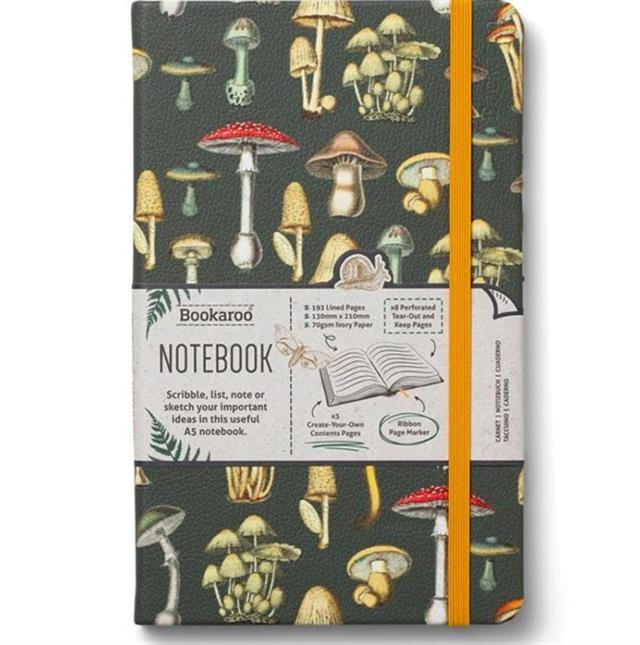 If-If Bookaroo A5 Notebook Journal çizgili Defter Botanical Mushroom-Çizgili-1-fleurdirect.live