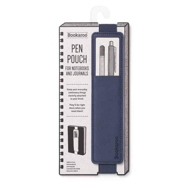 If-İf Bookaroo Pen Pouch Defter üstü Kalemlik Navy Lacivert-Kitap Ayracı-1-fleurdirect.live
