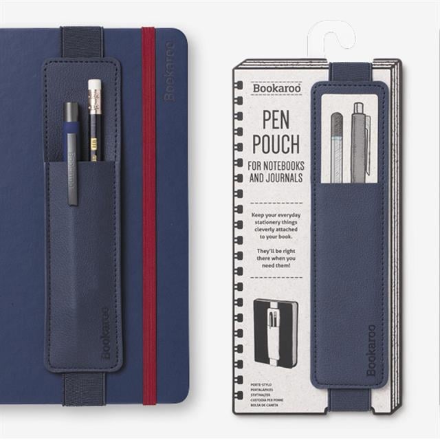 If-İf Bookaroo Pen Pouch Defter üstü Kalemlik Navy Lacivert-Kitap Ayracı-3-fleurdirect.live
