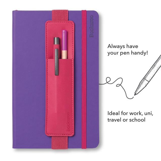 If-İf Bookaroo Pen Pouch Defter üstü Kalemlik Pink Pembe-Kitap Ayracı-3-fleurdirect.live