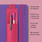 If-İf Bookaroo Pen Pouch Defter üstü Kalemlik Pink Pembe-Kitap Ayracı-4-fleurdirect.live
