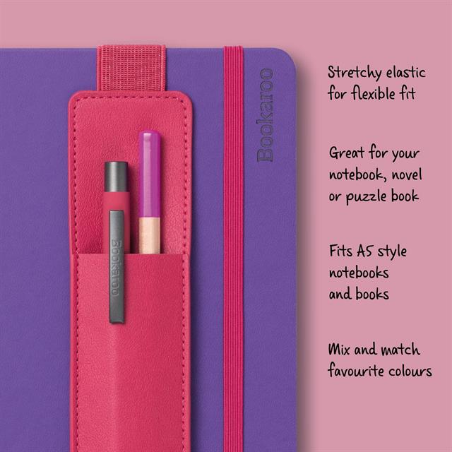 If-İf Bookaroo Pen Pouch Defter üstü Kalemlik Pink Pembe-Kitap Ayracı-4-fleurdirect.live