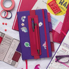 If-İf Bookaroo Pen Pouch Defter üstü Kalemlik Pink Pembe-Kitap Ayracı-6-fleurdirect.live