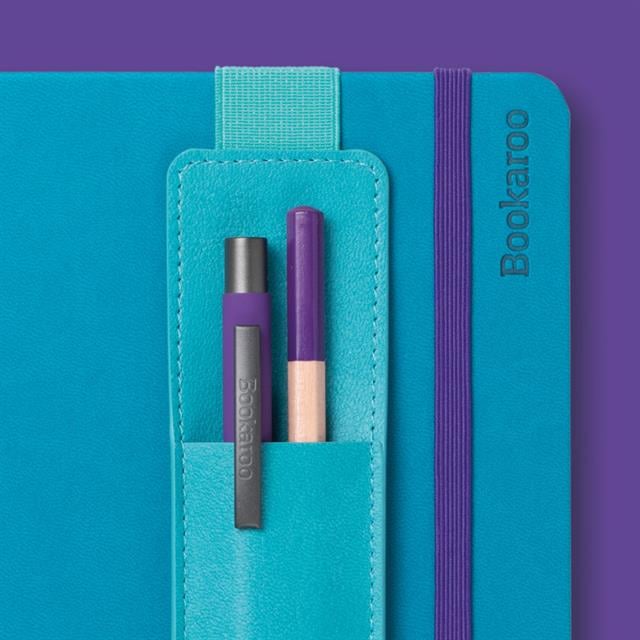 If-İf Bookaroo Pen Pouch Defter üstü Kalemlik Turquoise Turkuaz-Kitap Ayracı-3-fleurdirect.live