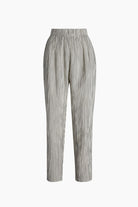 İkikız-Crinkle Çizgili Slouchy Pantolon-Pantolon-1-fleurdirect.live