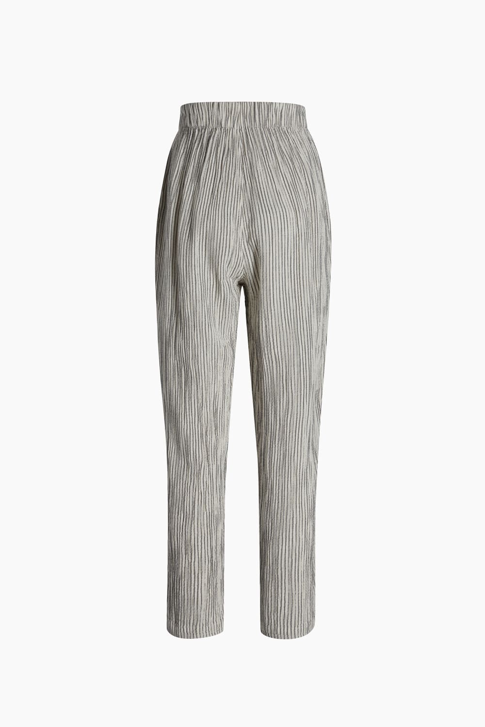 İkikız-Crinkle Çizgili Slouchy Pantolon-Pantolon-2-fleurdirect.live