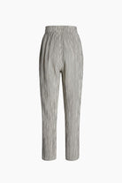 İkikız-Crinkle Çizgili Slouchy Pantolon-Pantolon-2-fleurdirect.live