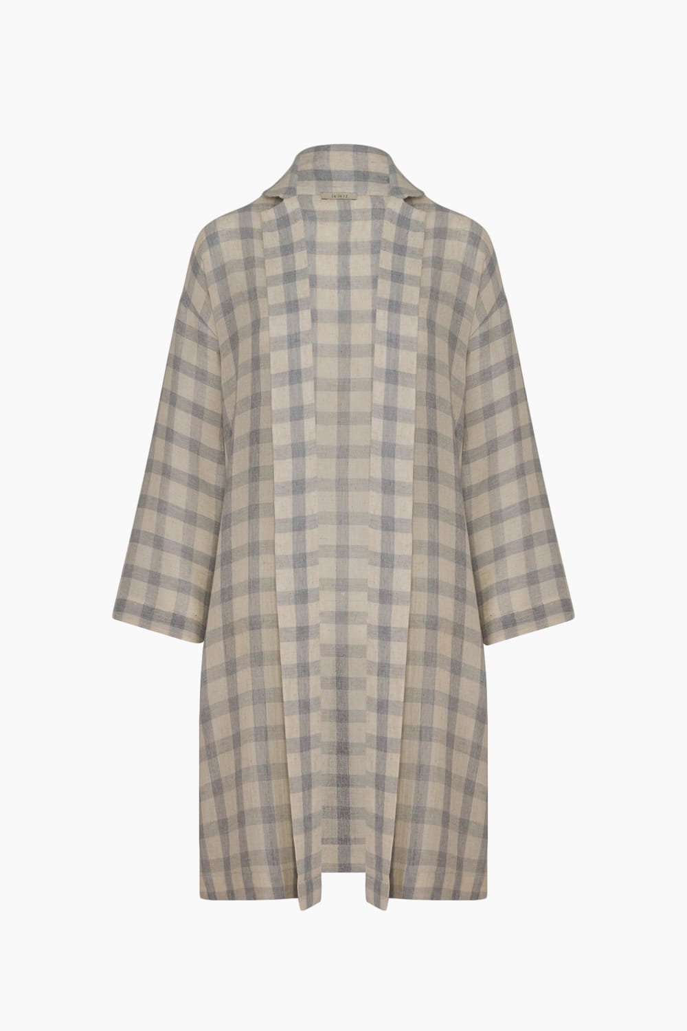 İkikız-Gri Ekose Kimono-Kimono-6-fleurdirect.live