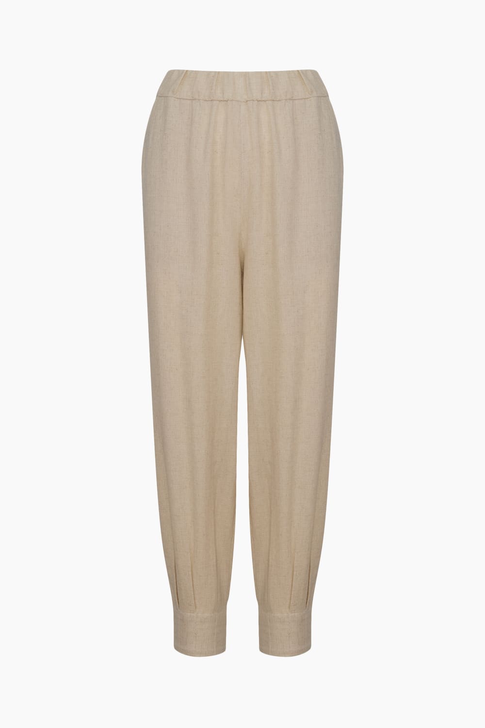 İkikız-Natürel Keten Slouchy Pantolon-Pantolon-3-fleurdirect.live
