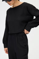 İkikız-Siyah Slouchy Pantolon-Pantolon-5-fleurdirect.live