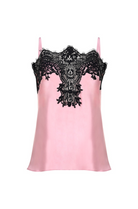 İpek Kıramer-Pink & Black Lace Detailed Camisole-1-fleurdirect.live