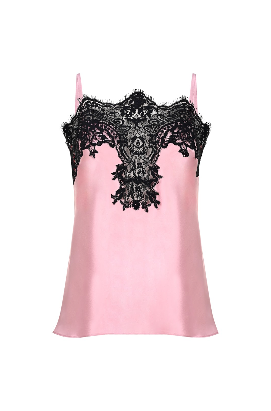 İpek Kıramer-Pink & Black Lace Detailed Camisole-1-fleurdirect.live