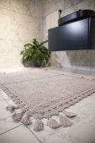 Irya-Lorna 2’li Takım Banyo Paspası %100 Pamuk 40x60 + 60x90 Gri-Paspas-4-fleurdirect.live