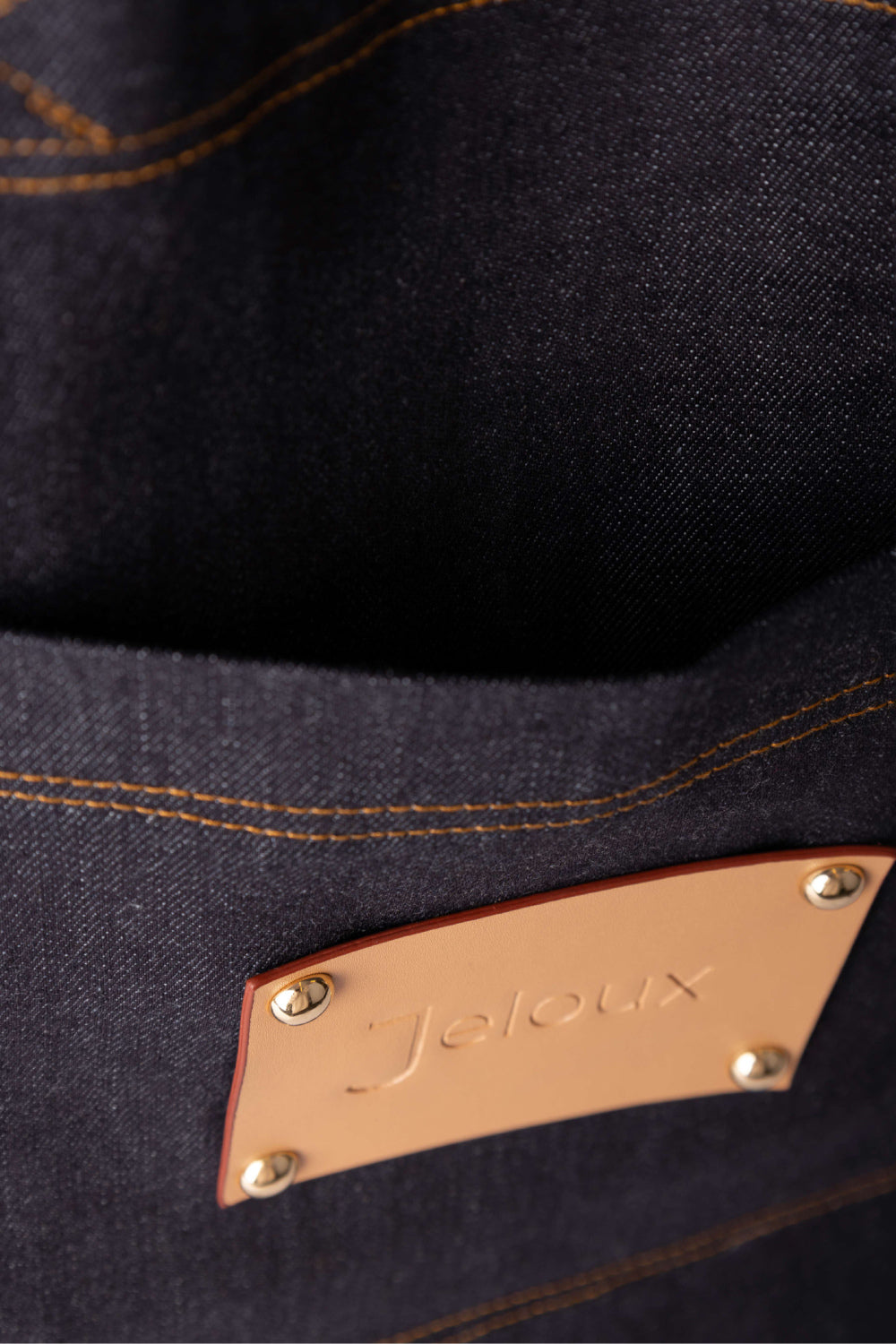 Jeloux-Denim Dark Blue Kot Omuz Çantası 54cm X 46cm X 15cm-Omuz Çantası-4-fleurdirect.live
