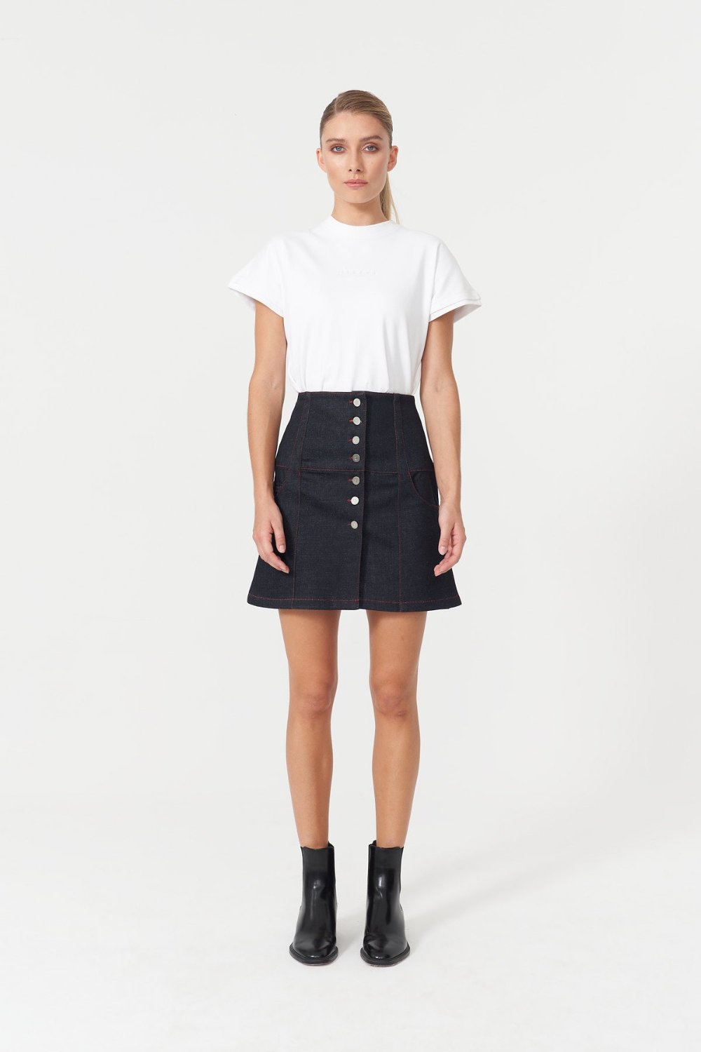 Jendue-Chaby Mini Skirt Deep Blue-Etek-1-fleurdirect.live