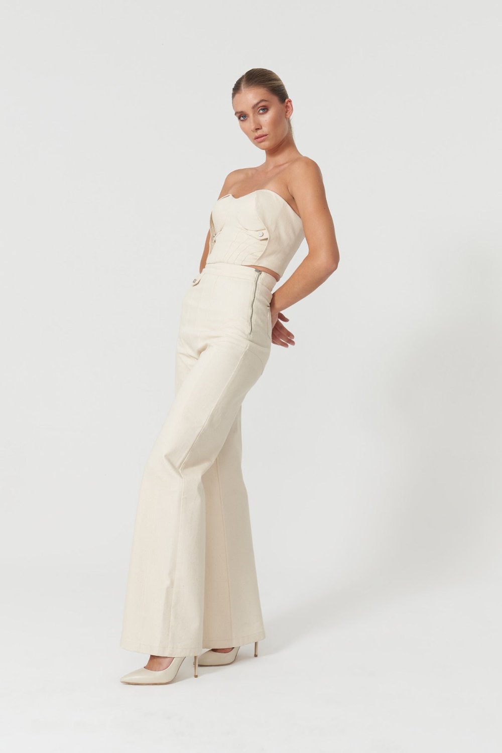 Jendue-Chaby Wide Leg Pants-Kot Pantolon-1-fleurdirect.live