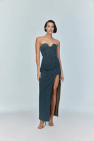 Jendue-Monte Strapless Dress-Elbise-1-fleurdirect.live