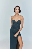Jendue-Monte Strapless Dress-Elbise-2-fleurdirect.live