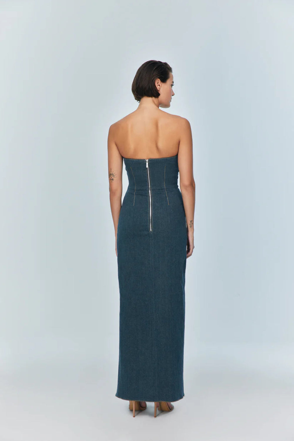 Jendue-Monte Strapless Dress-Elbise-3-fleurdirect.live