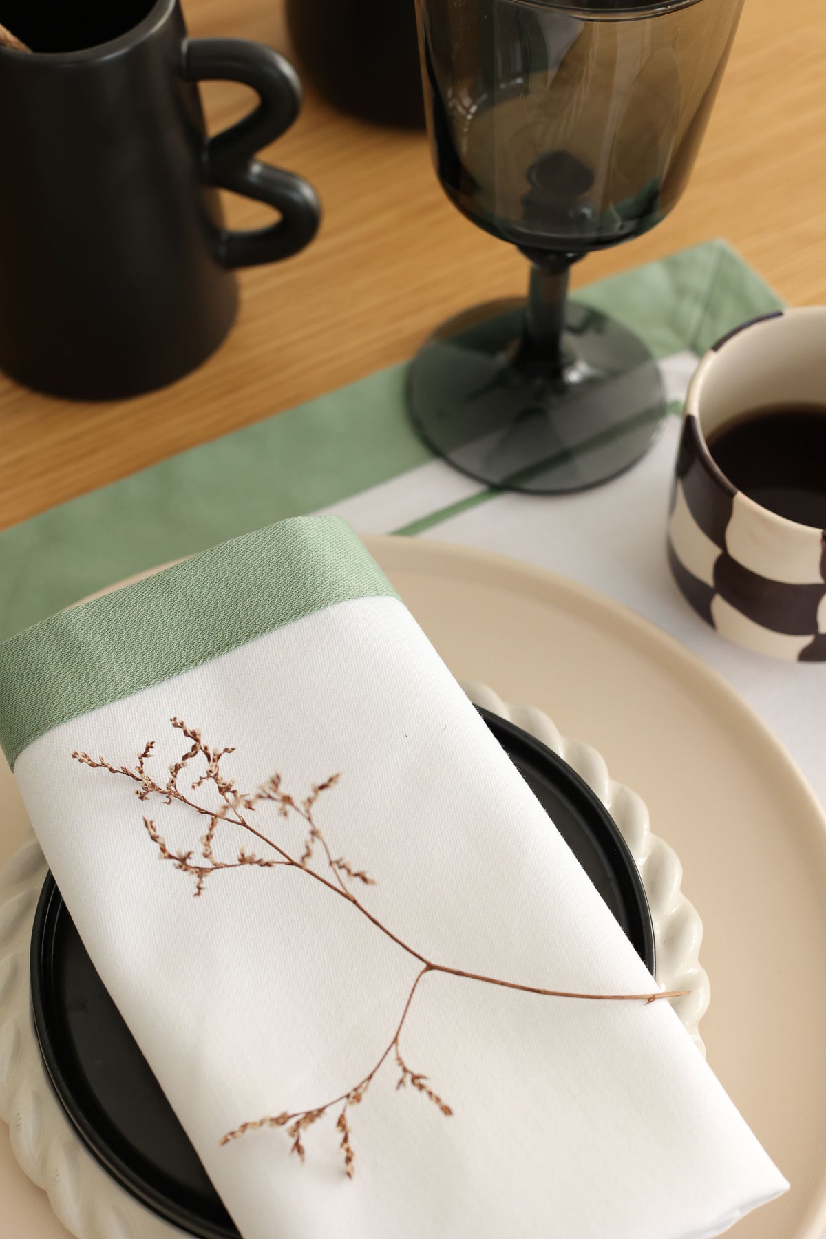 KM Home Collection-2'li Set Mint Amerikan Servis-Sunum Aksesuarları-4-fleurdirect.live