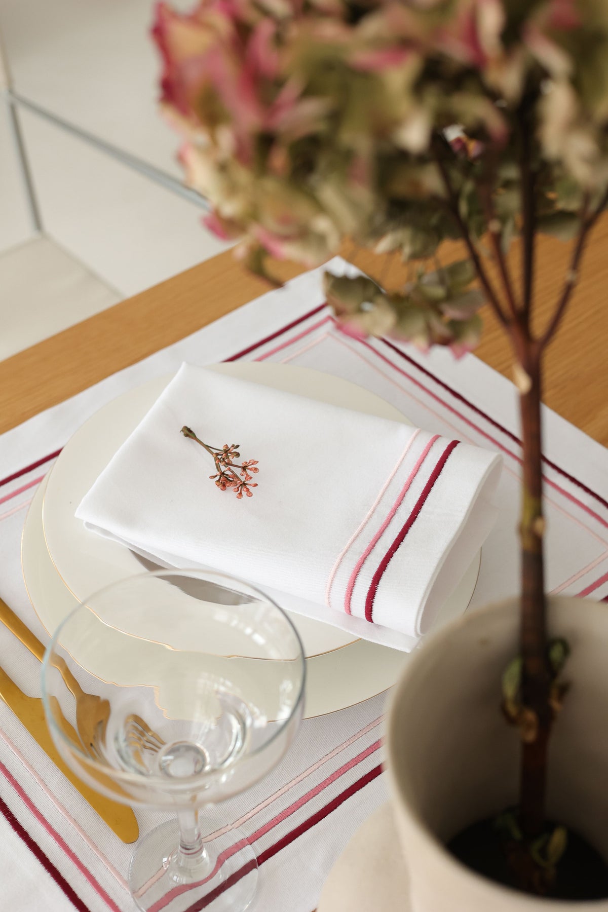 KM Home Collection-2'li Set Rosé Peçete-Sunum Aksesuarları-3-fleurdirect.live