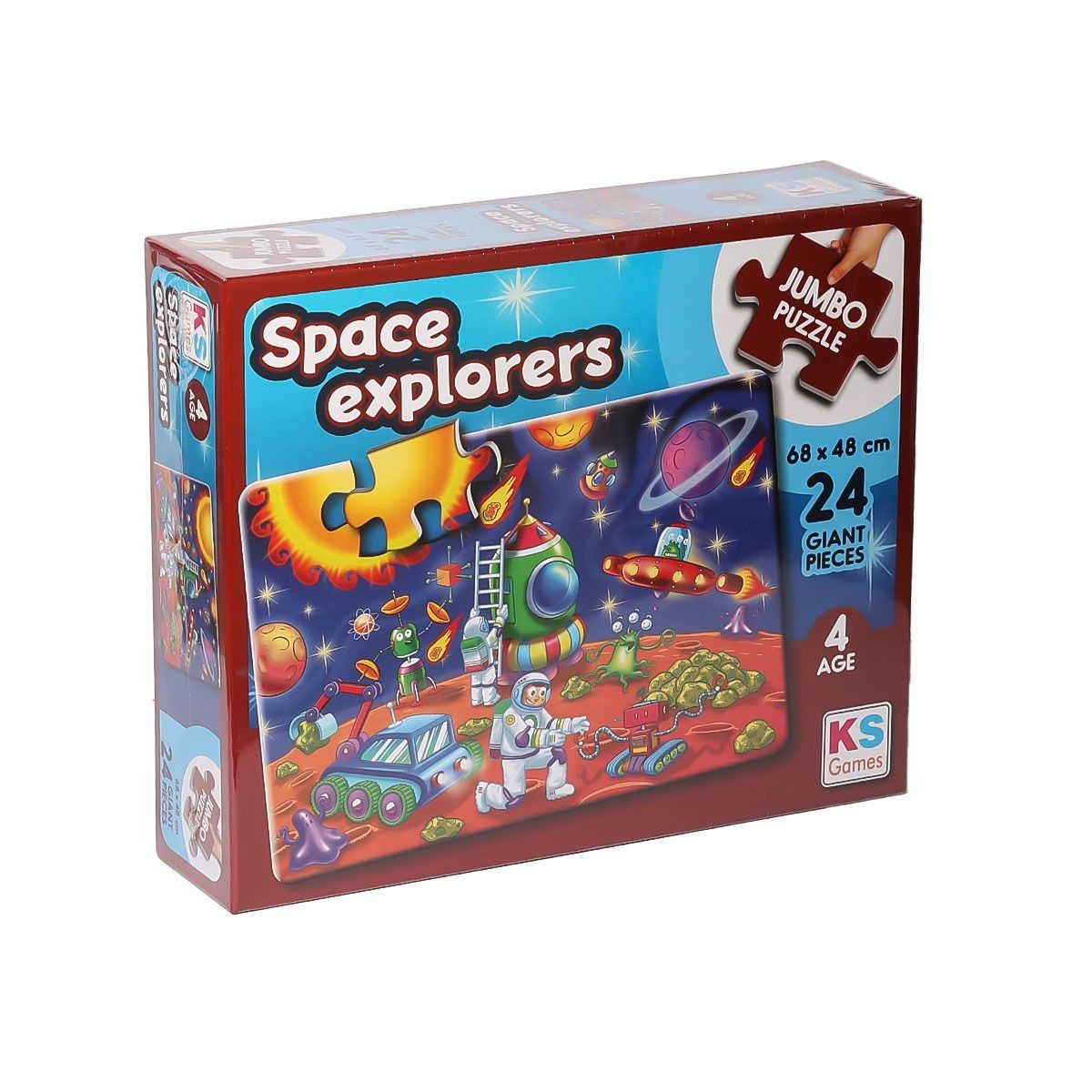 KS Puzzle-Space Explorers Jumbo Puzzle 24 Parça Ks Puzzle-Oyuncak-1-fleurdirect.live