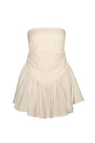 Kahshan-Beige 'Petit Fairytail' Mini Dress-Elbise-1-fleurdirect.live