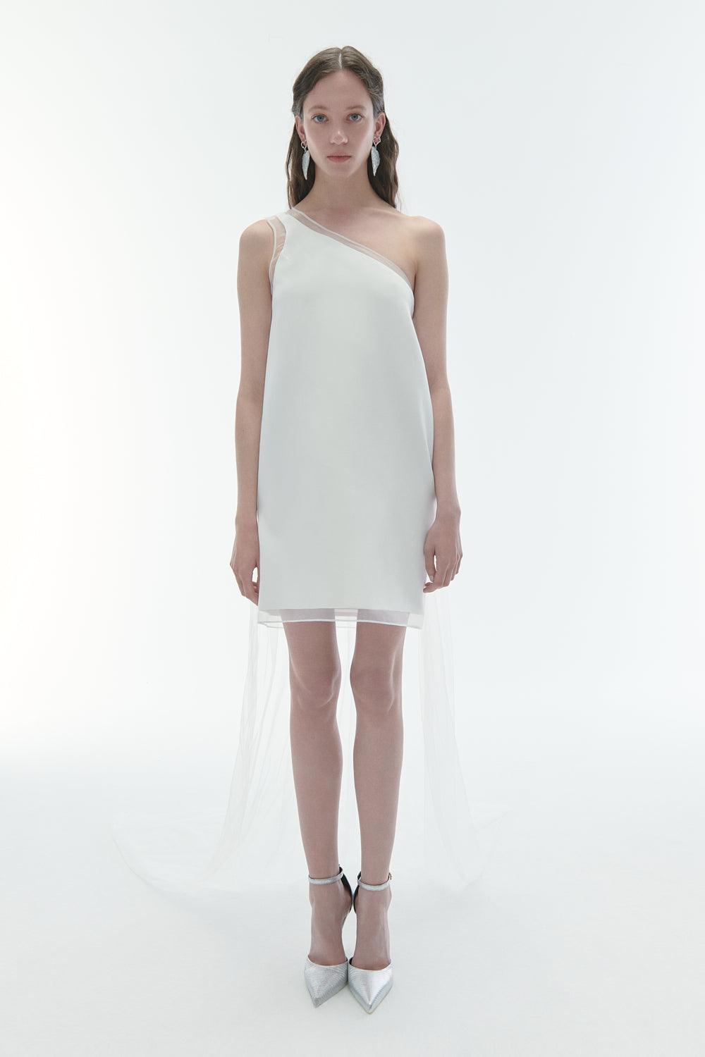 Karrla-Kelly One Shoulder Mini Dress-Elbise-1-fleurdirect.live