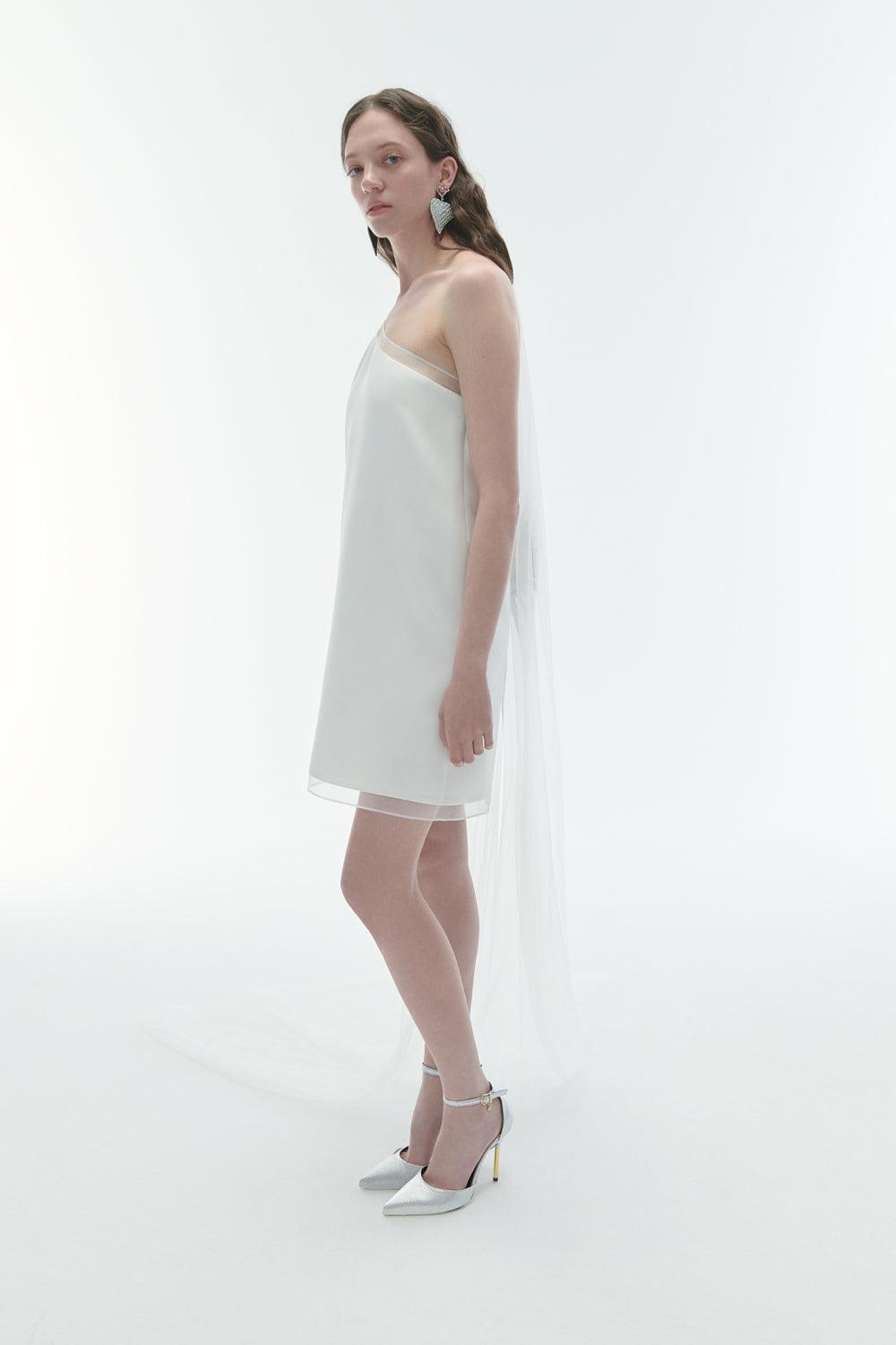 Karrla-Kelly One Shoulder Mini Dress-Elbise-2-fleurdirect.live