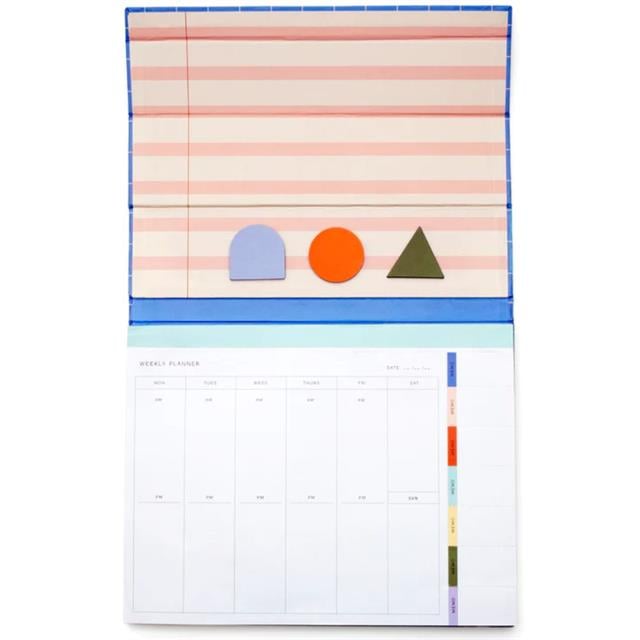 Kikkerland-Kikkerland Inkerie Retro Design Weekly Desk Planner Haftalık Planlama Seti-Defter-1-fleurdirect.live