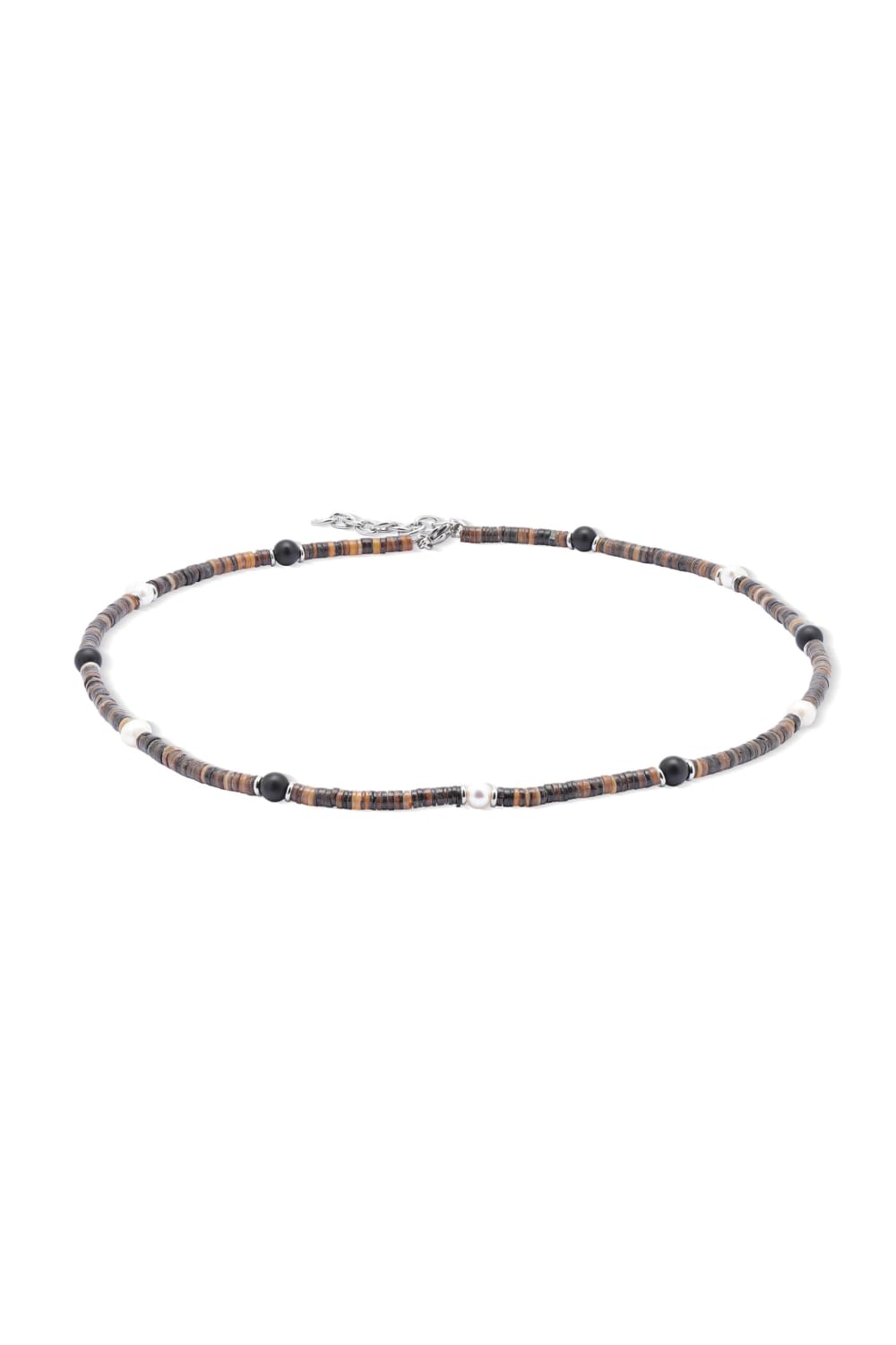 Kimolos-Boysenberry Necklace 316 Ayar Çelik Ve Doğal Taşlı Erkek Kolye-Kolye-1-fleurdirect.live